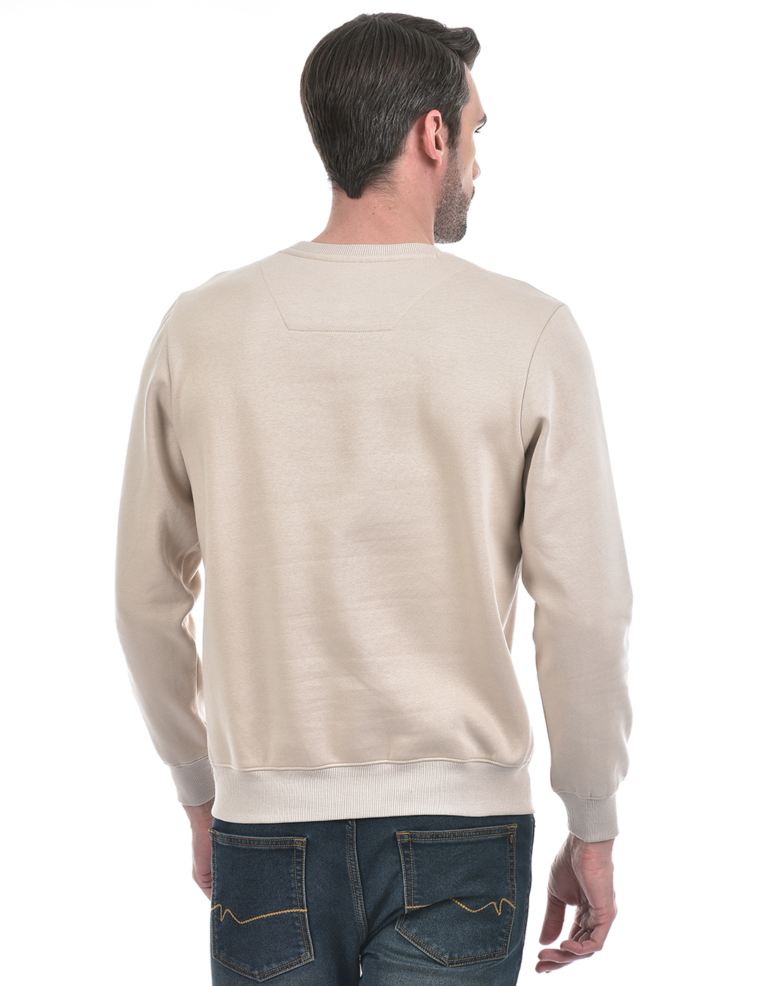 Numero Uno Men Typography Beige Sweat Shirt